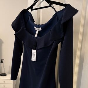 NWT BCBGeneration Navy Blue Long Sleeve Dress